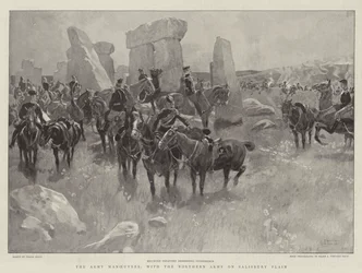 Armén manövrar, med den norra armén på Salisbury Plain